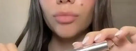 Lèvres de Manon avant application du Lip Stain teinte Latte - Bymee Cosmetics