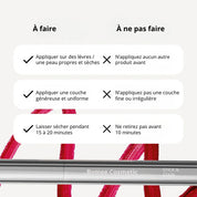 Conseils d’utilisation – à faire et éviter avec l’encre à lèvres peel-off